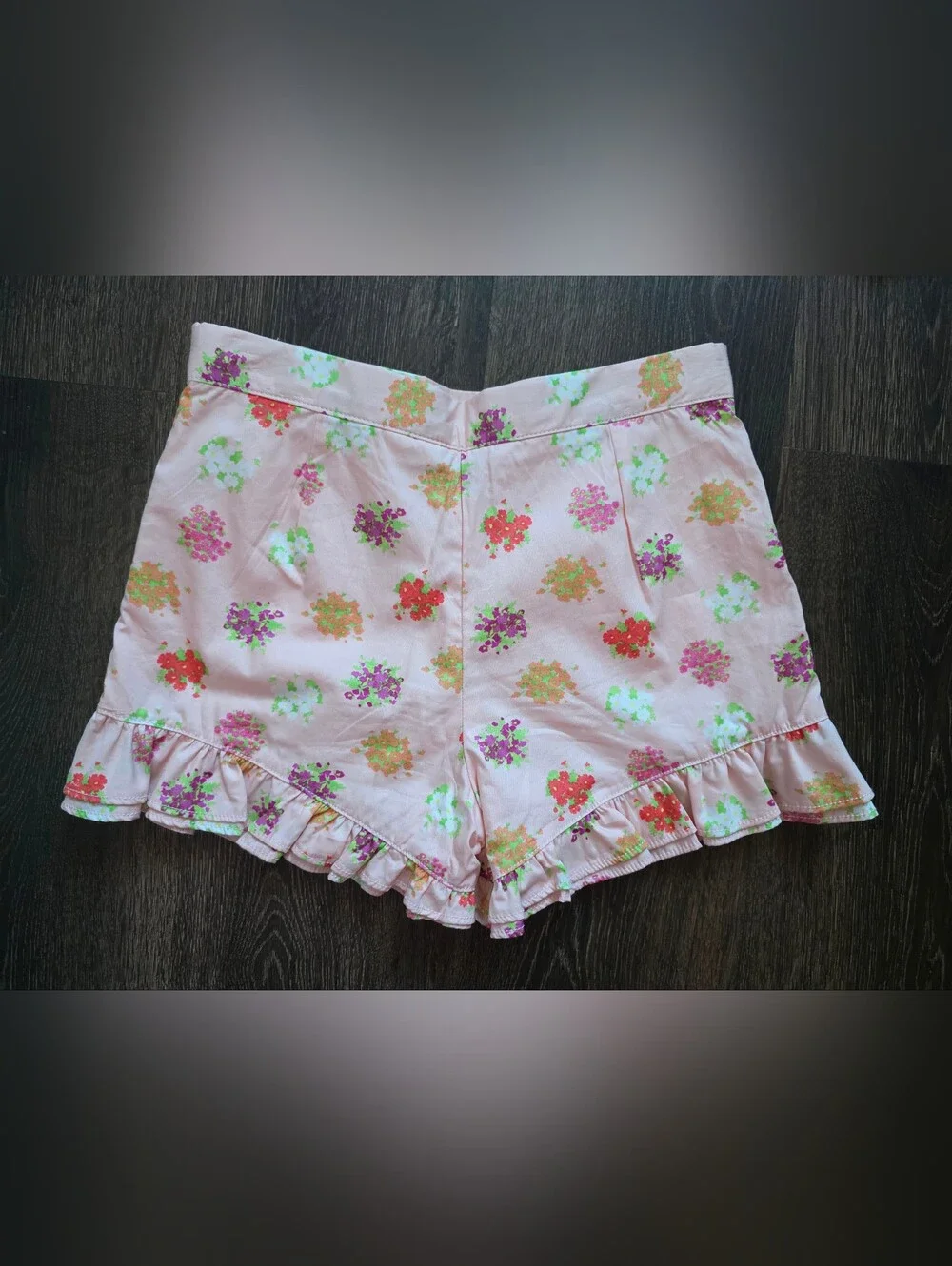 Janie & Jack floral ruffle shorts outfit